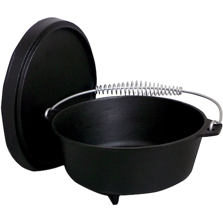 King Kooker Cast Iron, Dutch Oven with Feet, 4qt. CI4SCF